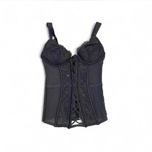Victoria's Secret Gray Lace Corset